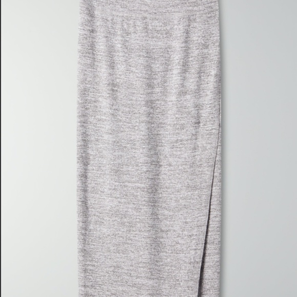 Aritzia Wilfred Free Shields Skirt in Heather Grey - Picture 2 of 5